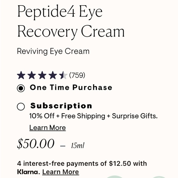 Elemis Peptide 4 Eye Recovery Cream - Picture 13 of 14